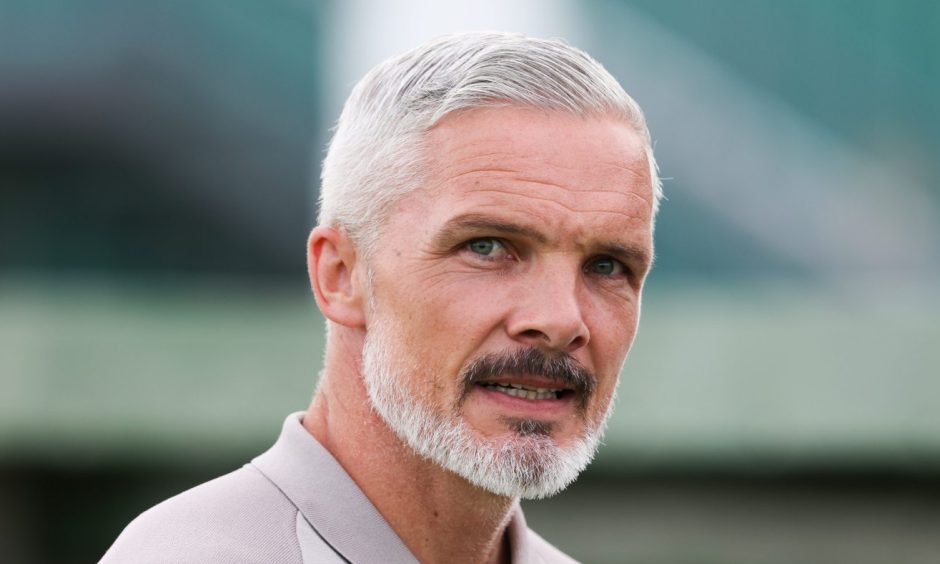 Jim Goodwin, Dundee United manager in Buckie.