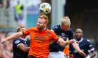 Jort van der Sande put in a tireless shift for Dundee United