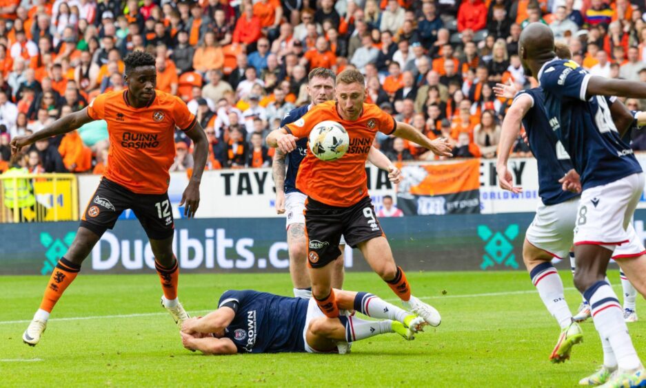 Louis Moult in action in the recent Dundee derby