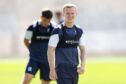 Scott Tiffoney during Dundee's open training session at Dens Park. Image: Ewan Bootman/SNS