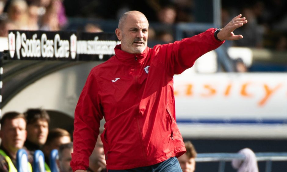 John Potter gives instructions during Raith Rovers' win over Partick Thistle. 