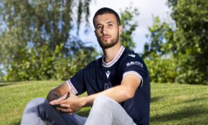 Dundee's Ziyad Larkeche was a summer arrival on loan from Queens Park Rangers. Image: Paul Devlin/SNS