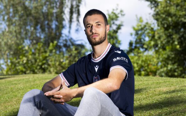 Dundee's Ziyad Larkeche was a summer arrival on loan from Queens Park Rangers. Image: Paul Devlin/SNS