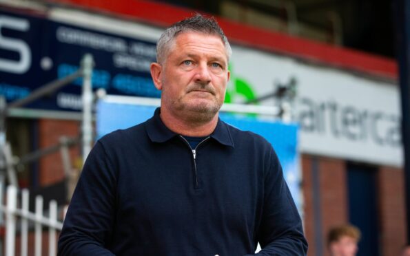 Tony Docherty ahead of the cup clash with Airdrieonians. Image: SNS