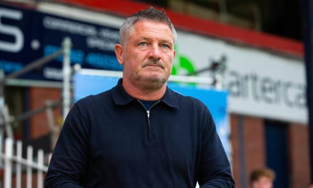 Tony Docherty ahead of the cup clash with Airdrieonians. Image: SNS