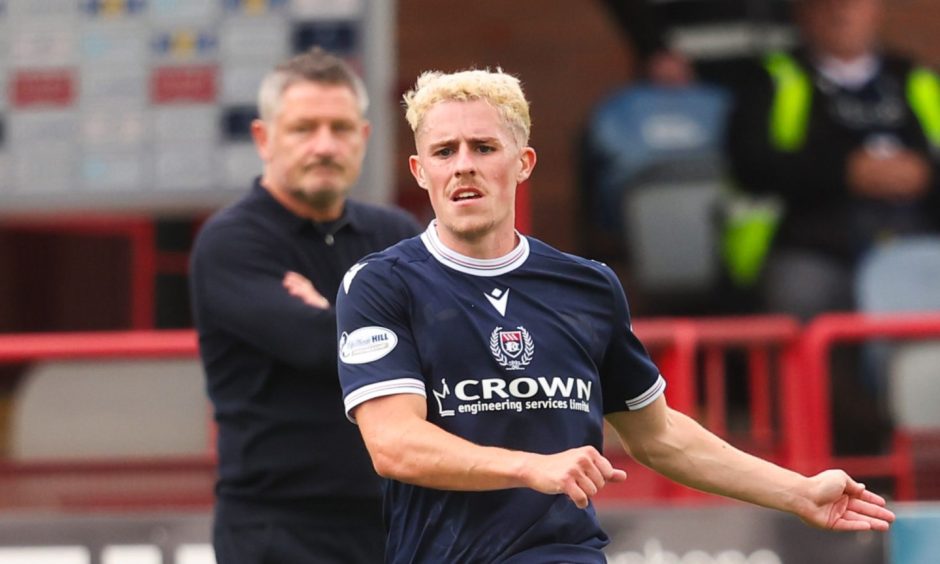 Luke McCowan was in fine form again for Dundee. Image: SNS