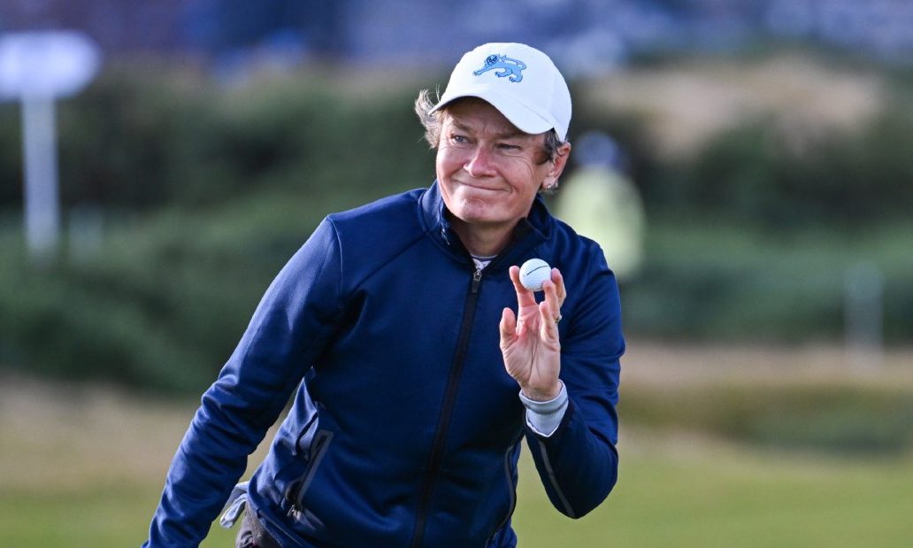 Catriona Matthew on day one of her last Open.