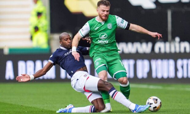 Mo Sylla is a fans favourite at Dundee. Image: Simon Wootton/SNS