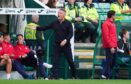 Dundee boss Tony Docherty admits he was disappointed to come away with a point at Hibs. Image: SNS