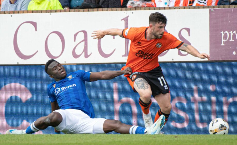 Will Ferry in full flow against St Johnstone at the weekend