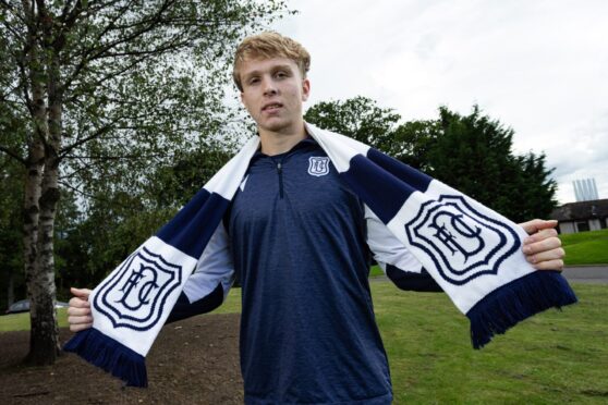 Dundee loan Sammy Braybrooke could make his debut against St Mirren today. Image: SNS