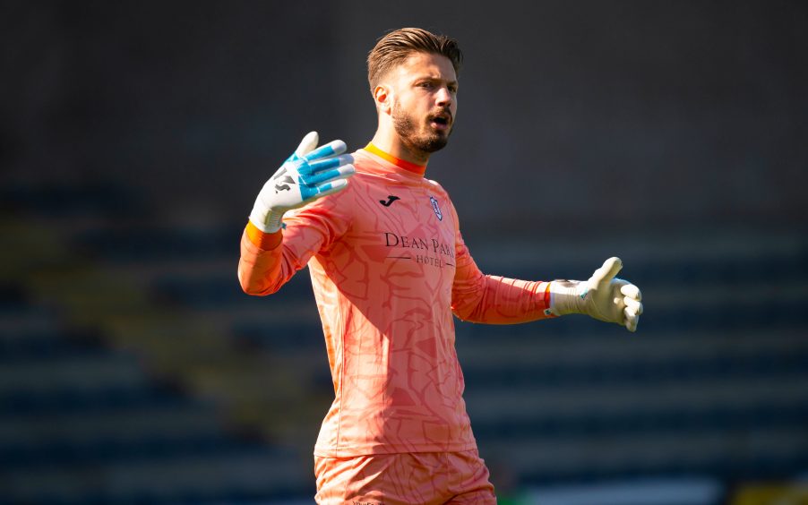 Raith Rovers keeper Kevin Dabrowski.