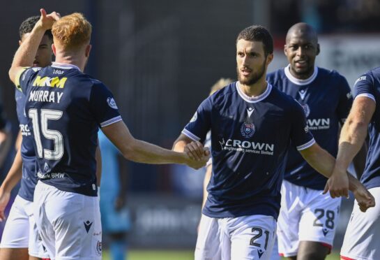 Ziyad Larkeche grabbed his first Dundee goal to earn a point against St Mirren. Image: Rob Casey/SNS