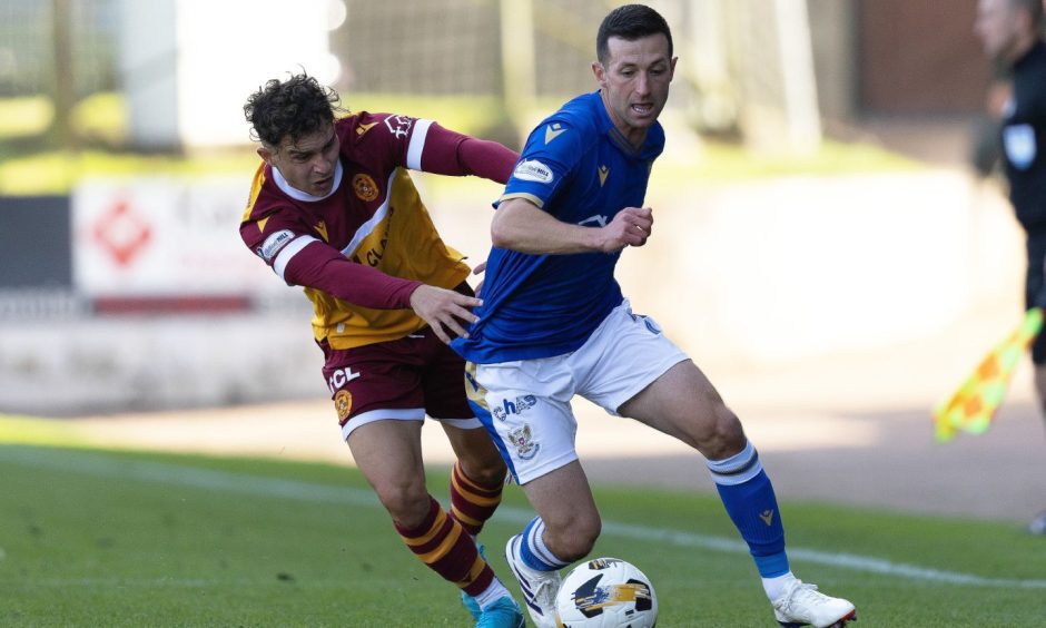 St Johnstone's Jason Holt in action against Motherwell