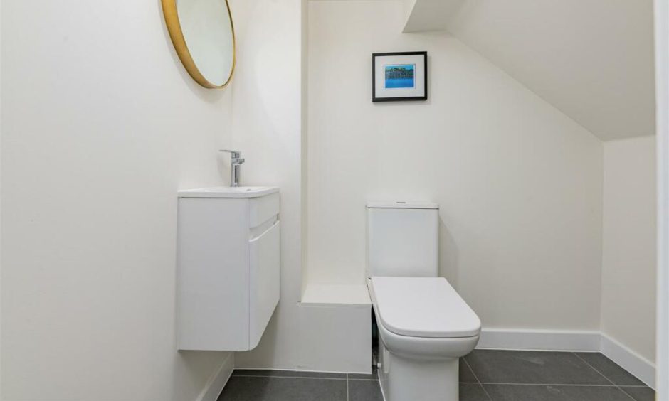 Toilet on ground floor of Broughty Ferry villa.