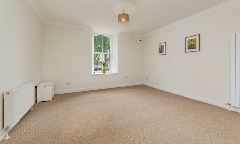 Bedroom in Broughty Ferry villa.