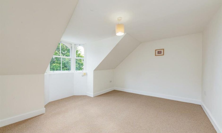 Bedroom in Broughty Ferry villa.