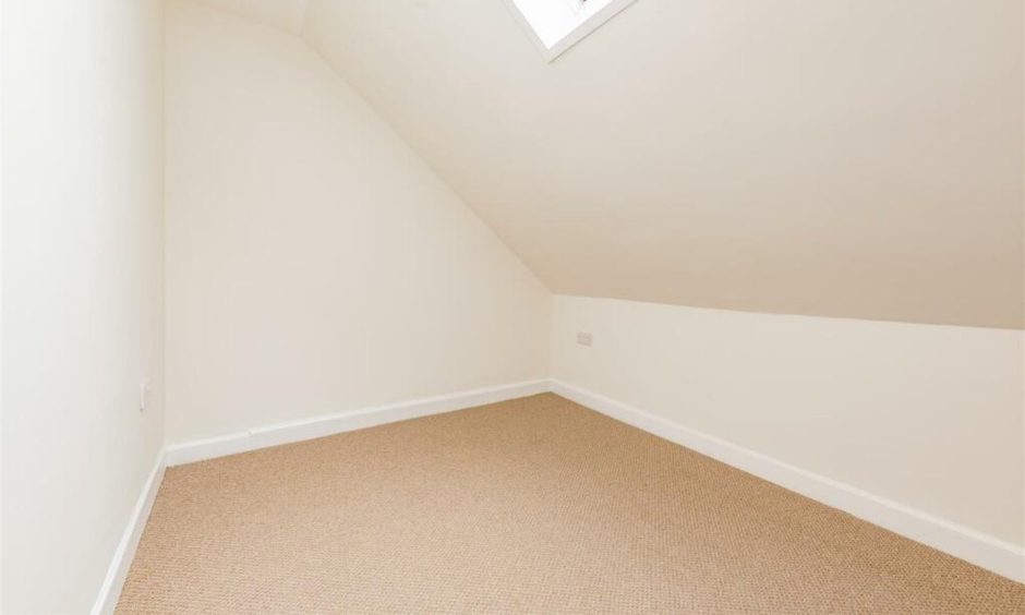 Bedroom in Broughty Ferry villa.