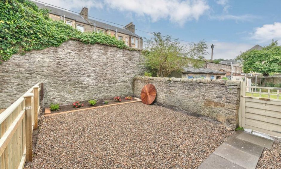 Garden at Broughty Ferry villa.