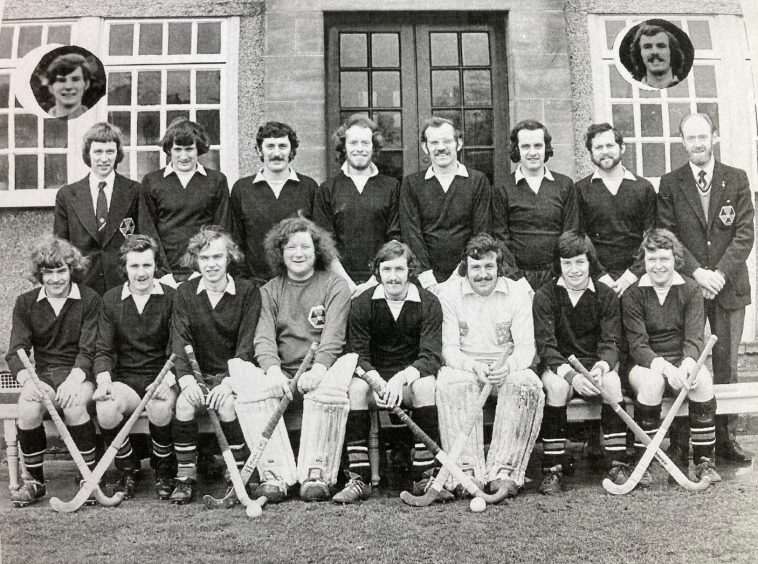 Jim Shepherd, back far right, with his Dundee Wanderers cohort in 1972.