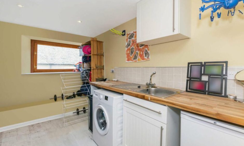 Utility room at Dunblane house.