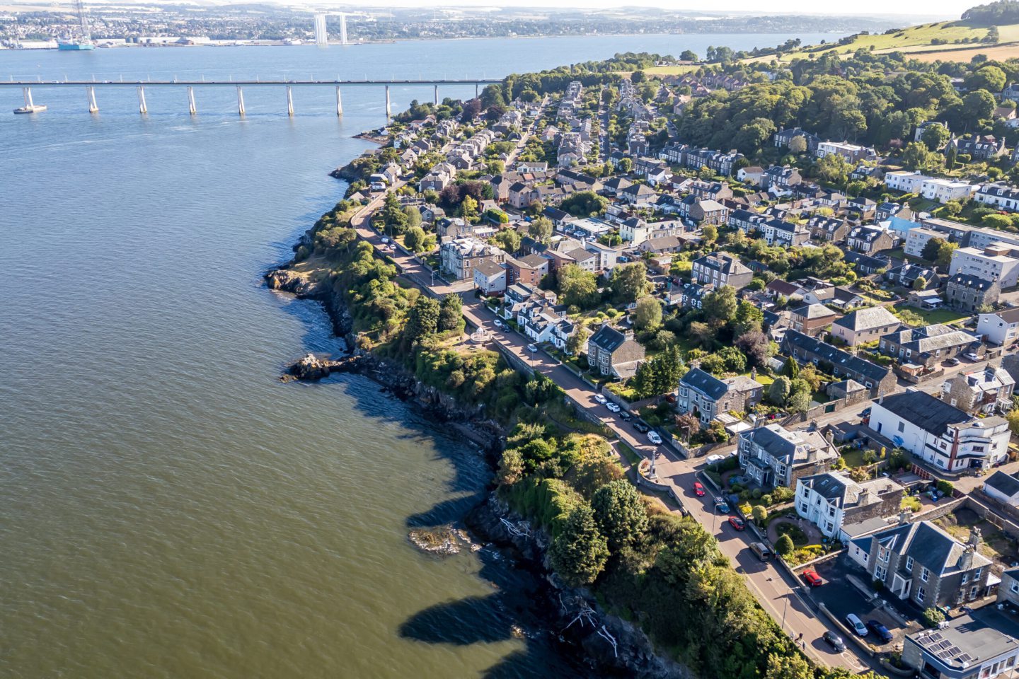 An aerial view of Newport.