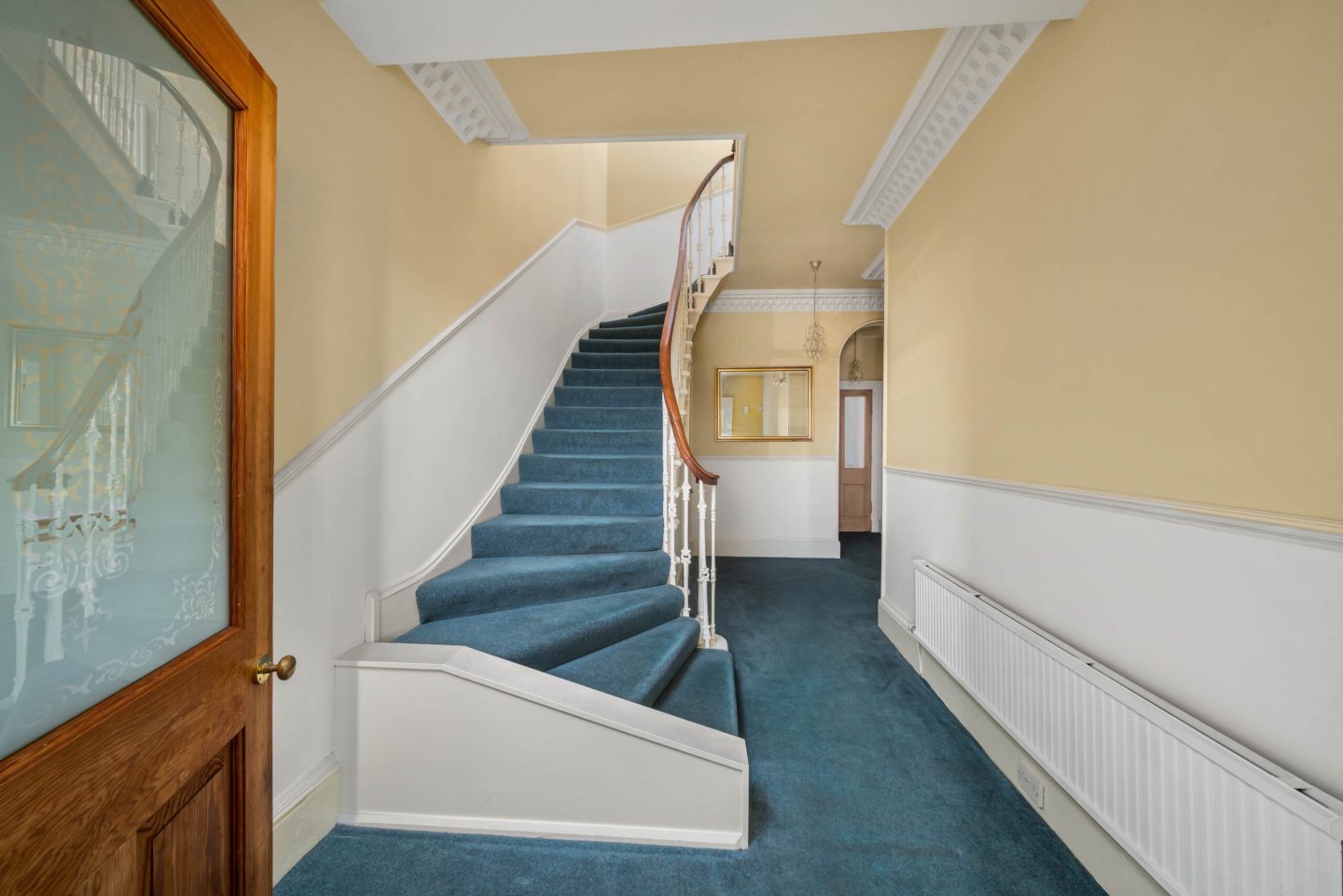 Stairs leading to the upper floors.