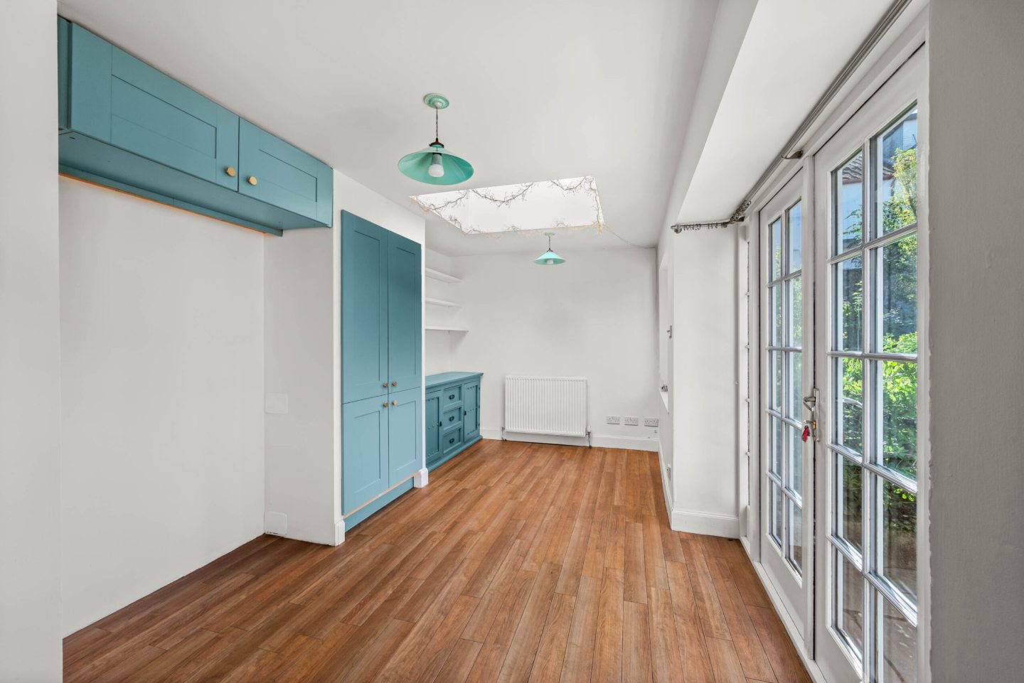 The dining space next to the kitchen.