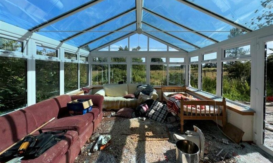 Conservatory at Cairnleith near Creiff.