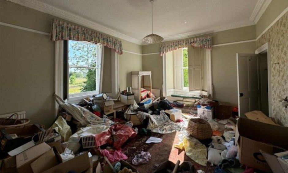 Bedroom at Cairnleith near Crieff.