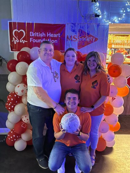 Fife family Ian and Diane Steedman with son Greg and daughter Aimee. 