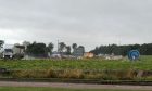 Emergency services on the A92 near Arbroath.