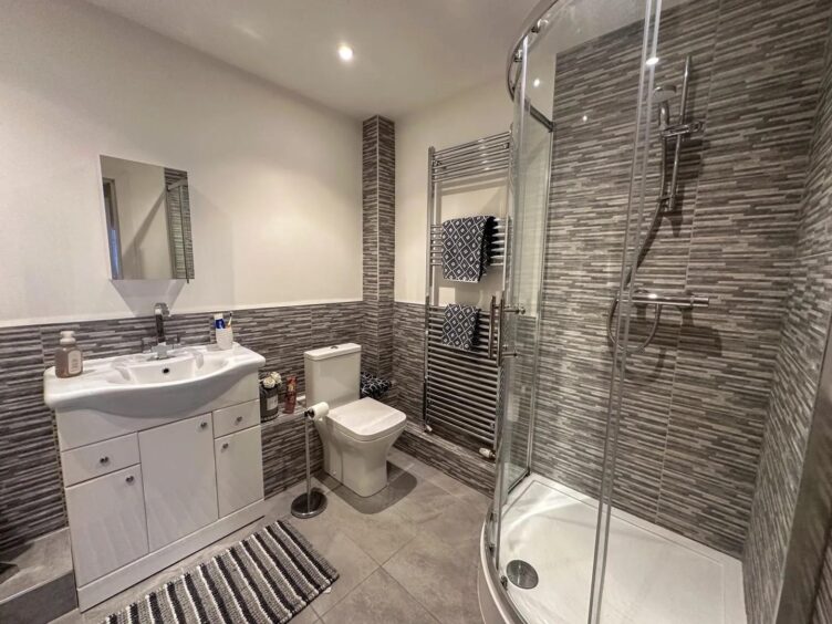 A bathroom inside one of the luxury apartments. 