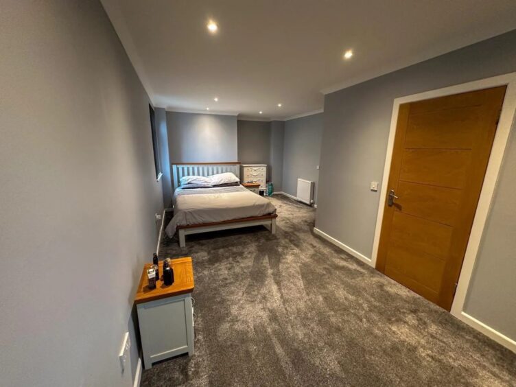 A bedroom inside the Bonnybank Inn in Fife 