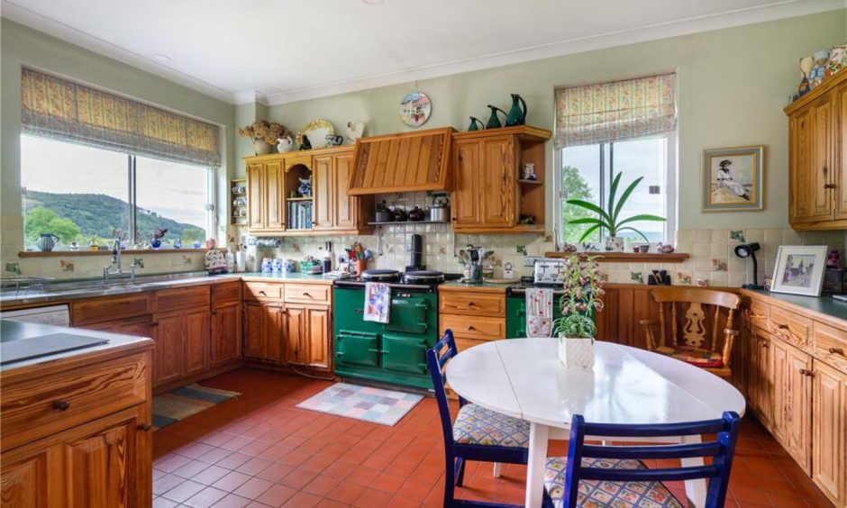 Kitchen at Broomhill in Abernethy.