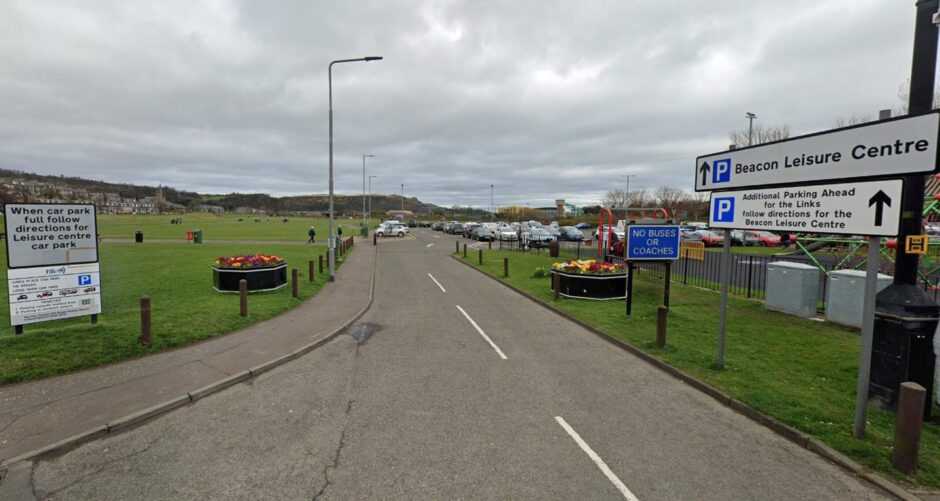 Burntisland Links car park GV