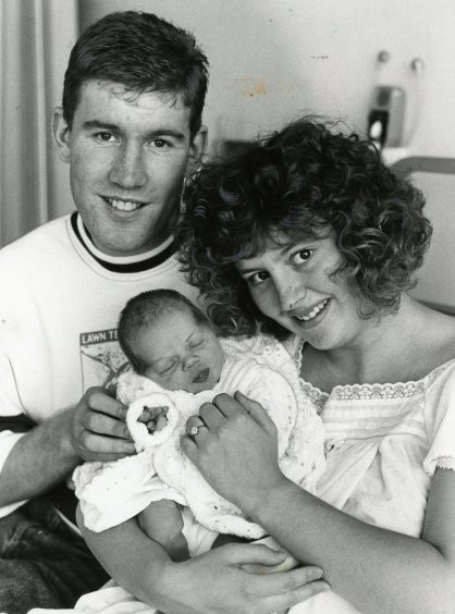 Keith Wright with wife Julie and daughter Rebecca.