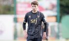 Josh Cooper making his Dunfermline Athletic debut against Hamilton Accies.