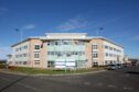 The motion calls for the Ukrainian flag to be flown from Angus House council HQ in Forfar. Image: Kim Cessford/DC Thomson