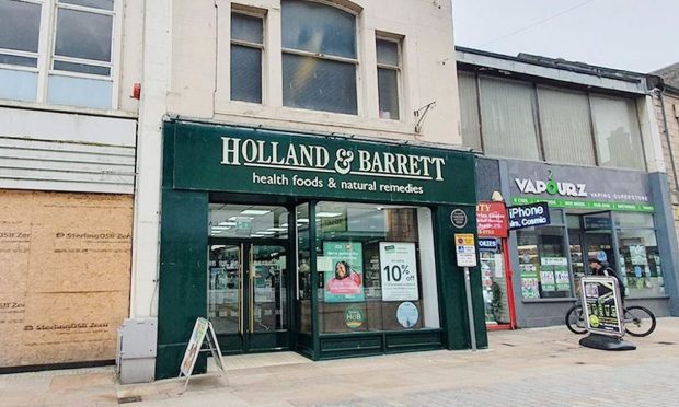 Holland & Barrett in Kirkcaldy.