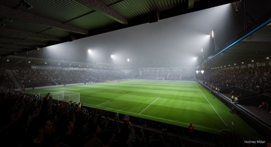 Dundee's new stadium at Camperdown Park