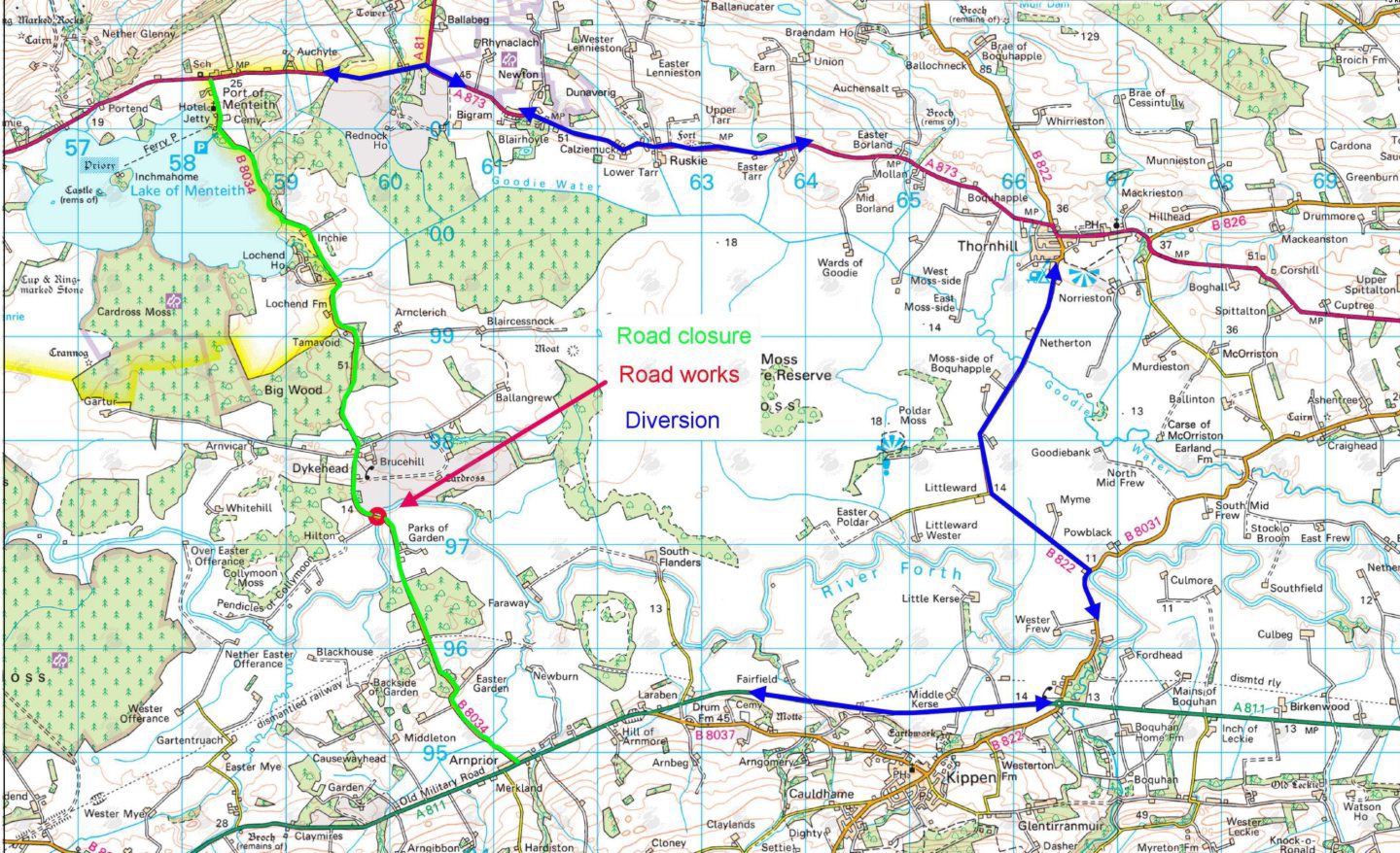 The diversion map.