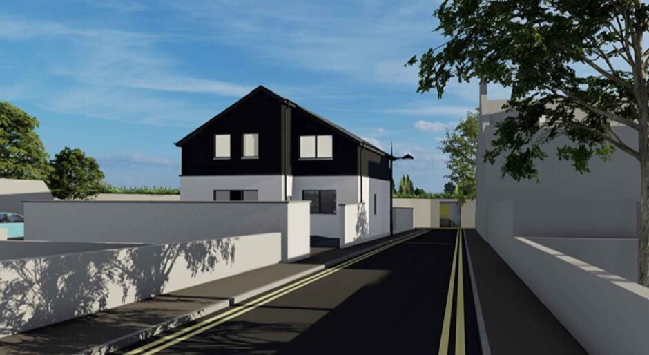 Plans for new house on Fox Street in Carnoustie.