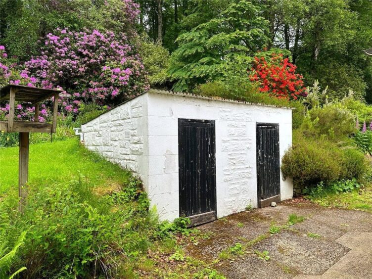 The stone built sheds