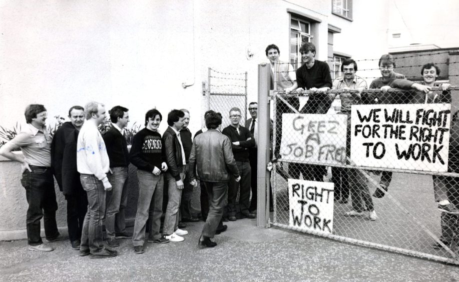 The Timex sit-in at Milton of Craigie.