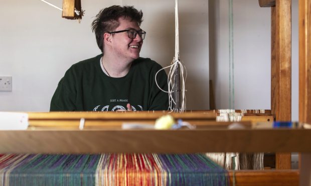 Sam Henderson, who works for Radical Weavers. Image: Eve Conroy/DC Thomson