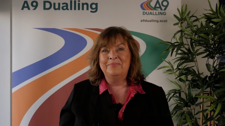 Fiona Hyslop ahead of A9 dualling exhibition 