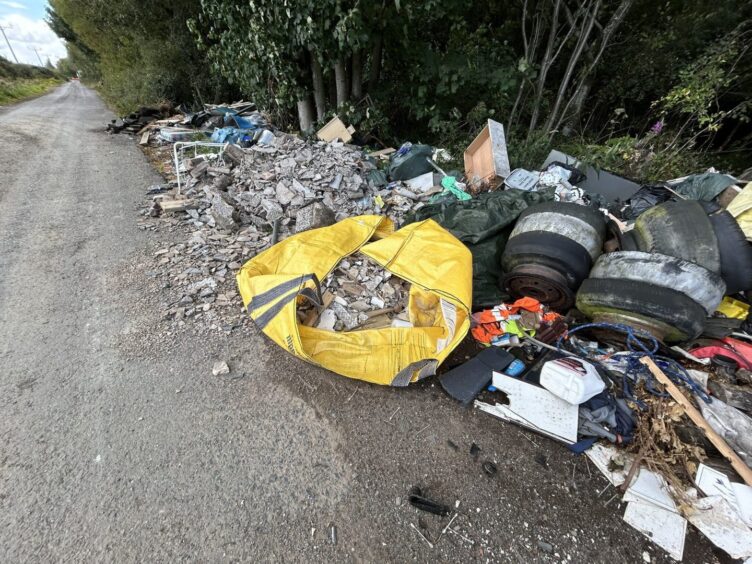 Heatherywood Road has long been regarded as Fife's most fly-tipped street.