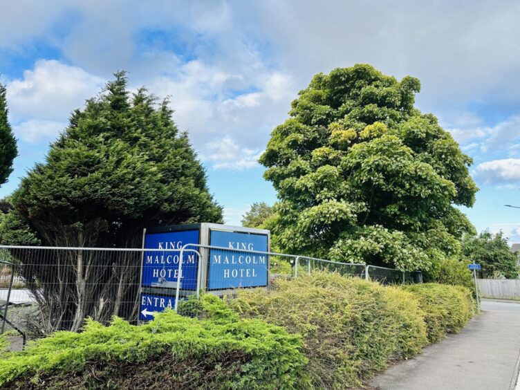 The site of the former King Malcolm Hotel in Dunfermline. 