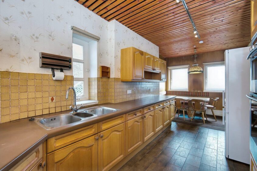 Kitchen and breakfast dining area.